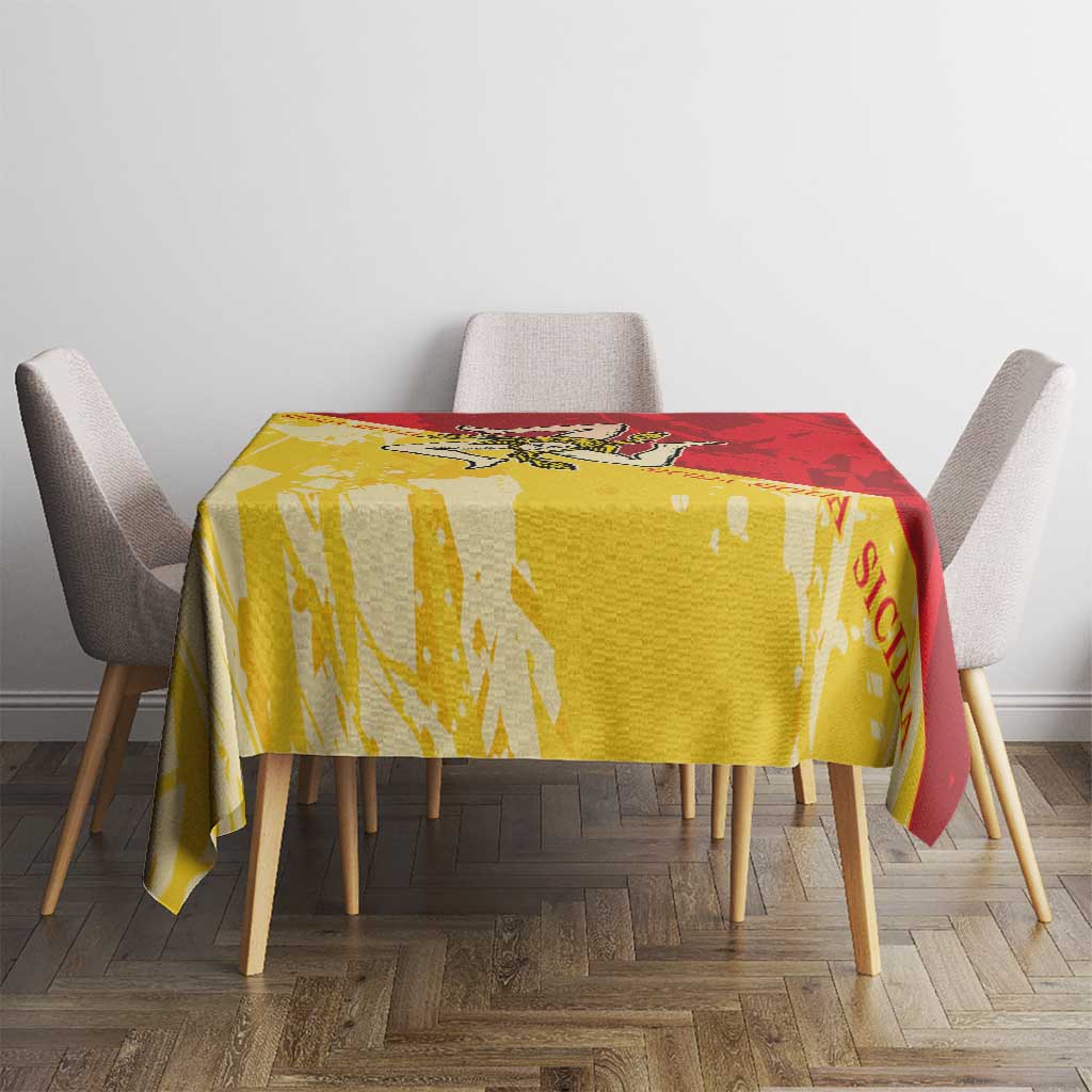La Bandiera Regione Siciliana Tablecloth - Wonder Print Shop