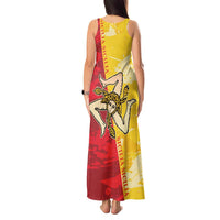 La Bandiera Regione Siciliana Tank Maxi Dress - Wonder Print Shop