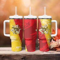 La Bandiera Regione Siciliana Tumbler With Handle - Wonder Print Shop