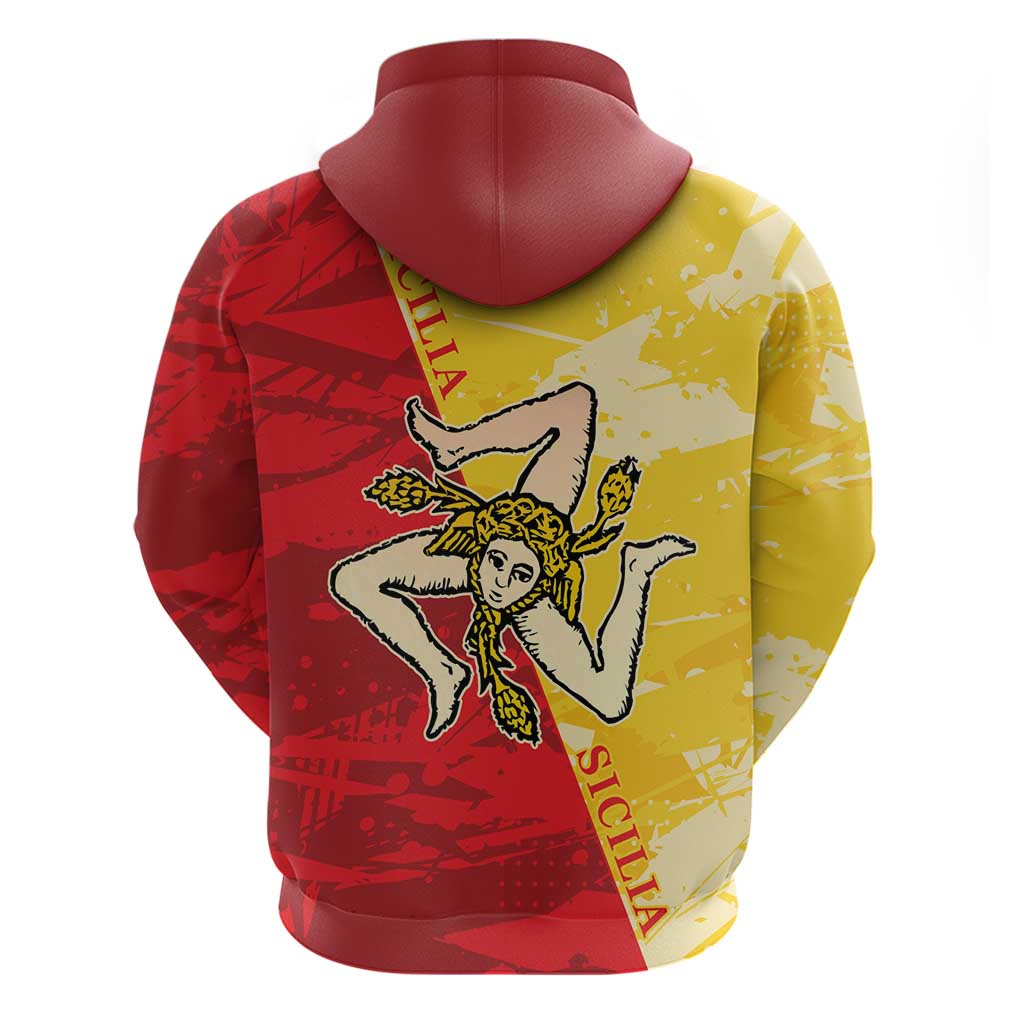 La Bandiera Regione Siciliana Zip Hoodie - Wonder Print Shop