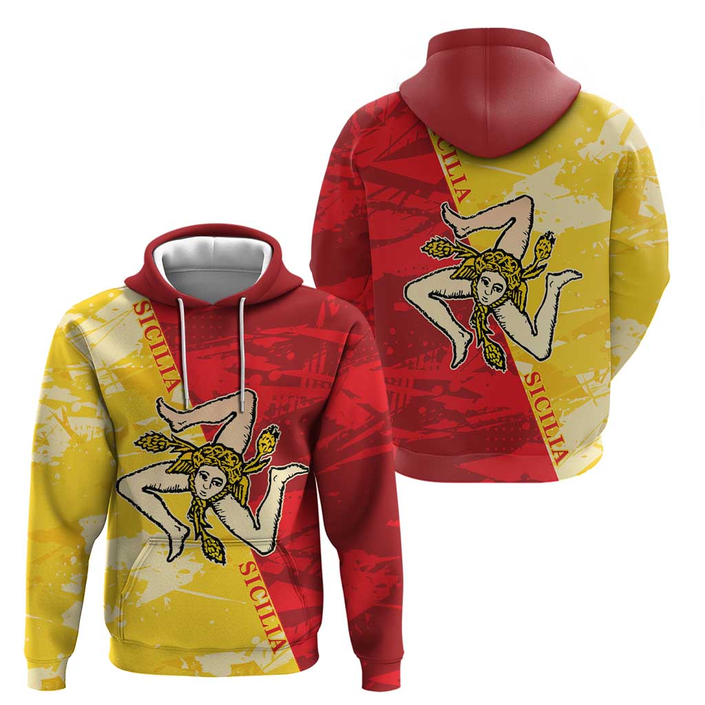 La Bandiera Regione Siciliana Zip Hoodie - Wonder Print Shop