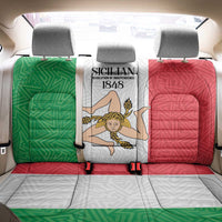 Sicilian Revolution of 1848 Back Car Seat Cover Bandiera del Regno di Sicilia 1848-1849 LT9 - Wonder Print Shop