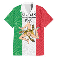 Sicilian Revolution of 1848 Family Matching Mermaid Dress and Hawaiian Shirt Bandiera del Regno di Sicilia 1848-1849 LT9 - Wonder Print Shop