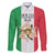 Sicilian Revolution of 1848 Family Matching Off The Shoulder Long Sleeve Dress and Hawaiian Shirt Bandiera del Regno di Sicilia 1848-1849 - Wonder Print Shop