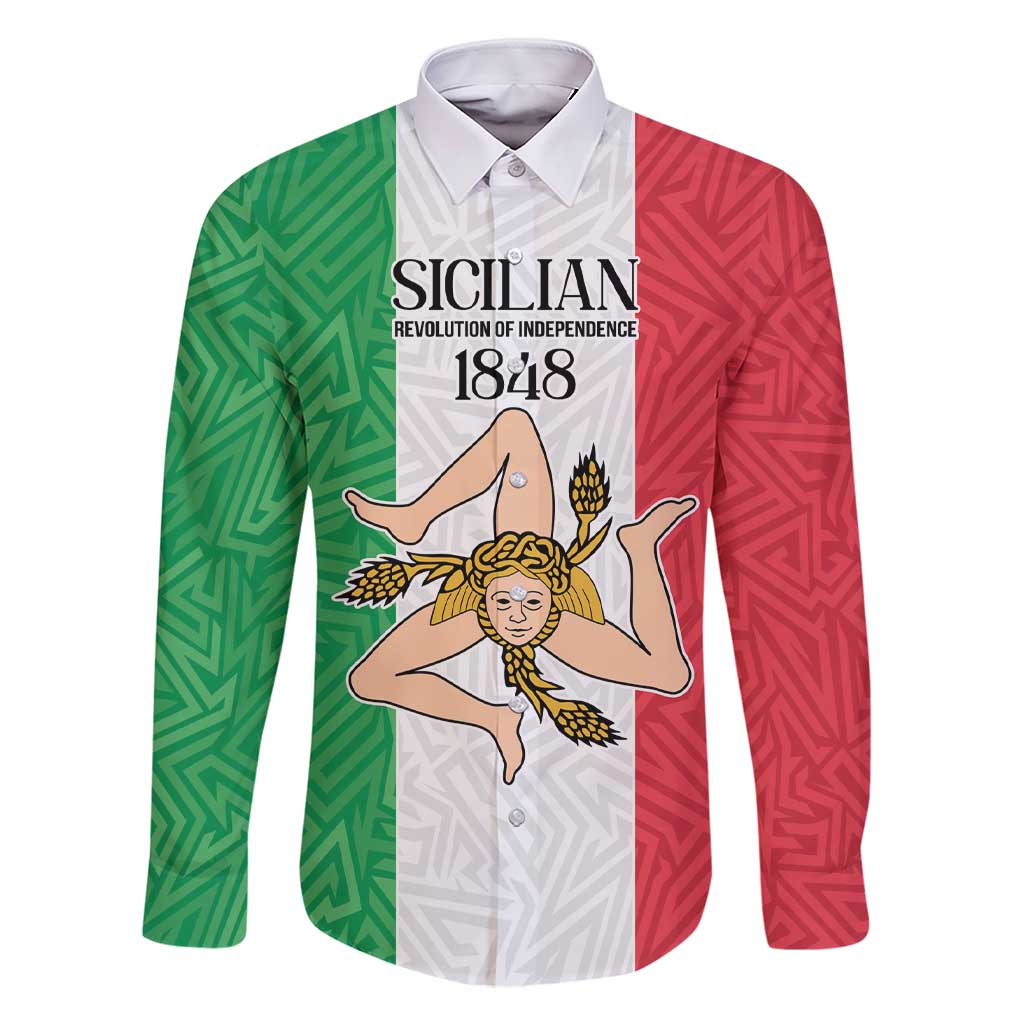 Sicilian Revolution of 1848 Family Matching Short Sleeve Bodycon Dress and Hawaiian Shirt Bandiera del Regno di Sicilia 1848-1849 - Wonder Print Shop