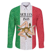 Sicilian Revolution of 1848 Family Matching Short Sleeve Bodycon Dress and Hawaiian Shirt Bandiera del Regno di Sicilia 1848-1849 - Wonder Print Shop
