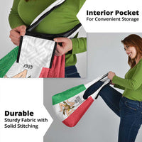 Sicilian Revolution of 1848 Grocery Bag Bandiera del Regno di Sicilia 1848-1849