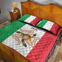 Sicilian Revolution of 1848 Quilt Bed Set Bandiera del Regno di Sicilia 1848-1849 - Wonder Print Shop