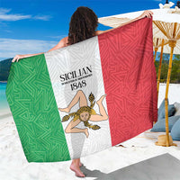 Sicilian Revolution of 1848 Sarong Bandiera del Regno di Sicilia 1848-1849 - Wonder Print Shop