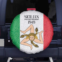 Sicilian Revolution of 1848 Spare Tire Cover Bandiera del Regno di Sicilia 1848-1849 - Wonder Print Shop