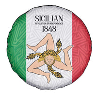 Sicilian Revolution of 1848 Spare Tire Cover Bandiera del Regno di Sicilia 1848-1849 - Wonder Print Shop