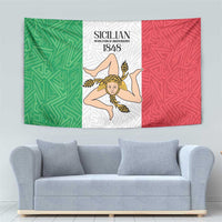 Sicilian Revolution of 1848 Tapestry Bandiera del Regno di Sicilia 1848-1849 - Wonder Print Shop