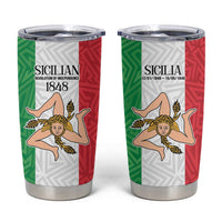 Sicilian Revolution of 1848 Tumbler Cup Bandiera del Regno di Sicilia 1848-1849 - Wonder Print Shop