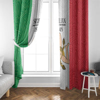 Sicilian Revolution of 1848 Window Curtain Bandiera del Regno di Sicilia 1848-1849 - Wonder Print Shop