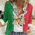 Sicilian Revolution of 1848 Women Casual Shirt Bandiera del Regno di Sicilia 1848-1849 - Wonder Print Shop
