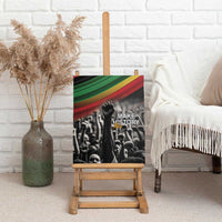 Make His-Herstories Canvas Wall Art Black Power Hand and Pan-African Flag LT9 - Wonder Print Shop