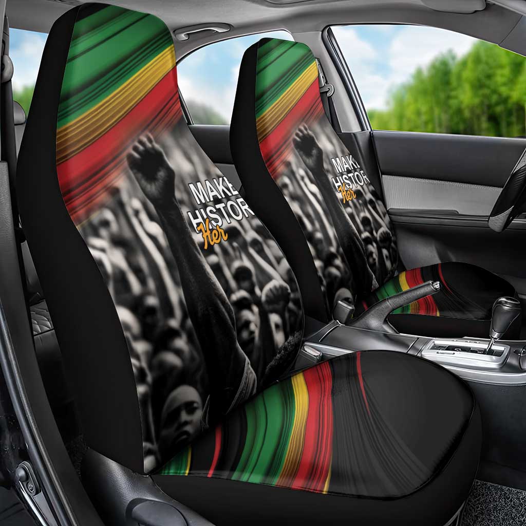 Make His-Herstories Car Seat Cover Black Power Hand and Pan-African Flag LT9 - Wonder Print Shop