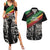Make His-Herstories Couples Matching Summer Maxi Dress and Hawaiian Shirt Black Power Hand and Pan-African Flag LT9 - Wonder Print Shop