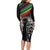 Make His-Herstories Family Matching Long Sleeve Bodycon Dress and Hawaiian Shirt Black Power Hand and Pan-African Flag LT9 - Wonder Print Shop