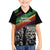 Make His-Herstories Family Matching Off The Shoulder Long Sleeve Dress and Hawaiian Shirt Black Power Hand and Pan-African Flag - Wonder Print Shop