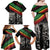 Make His-Herstories Family Matching Off Shoulder Maxi Dress and Hawaiian Shirt Black Power Hand and Pan-African Flag LT9 - Wonder Print Shop