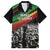 Make His-Herstories Family Matching Off Shoulder Short Dress and Hawaiian Shirt Black Power Hand and Pan-African Flag LT9 - Wonder Print Shop