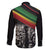 Make His-Herstories Family Matching Off Shoulder Short Dress and Hawaiian Shirt Black Power Hand and Pan-African Flag LT9 - Wonder Print Shop