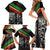 Make His-Herstories Family Matching Short Sleeve Bodycon Dress and Hawaiian Shirt Black Power Hand and Pan-African Flag - Wonder Print Shop
