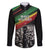 Make His-Herstories Family Matching Short Sleeve Bodycon Dress and Hawaiian Shirt Black Power Hand and Pan-African Flag - Wonder Print Shop