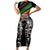 Make His-Herstories Family Matching Short Sleeve Bodycon Dress and Hawaiian Shirt Black Power Hand and Pan-African Flag - Wonder Print Shop