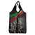 Make His-Herstories Grocery Bag Black Power Hand and Pan-African Flag