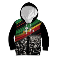 Make His-Herstories Kid Hoodie Black Power Hand and Pan-African Flag - Wonder Print Shop
