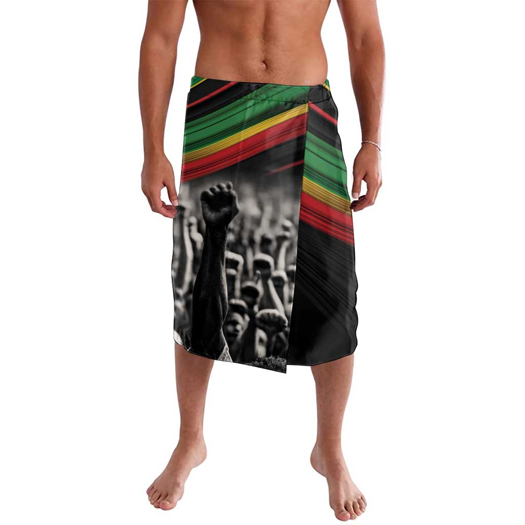 Make His-Herstories Lavalava Black Power Hand and Pan-African Flag - Wonder Print Shop