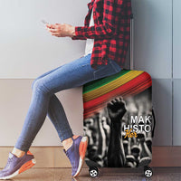 Make His-Herstories Luggage Cover Black Power Hand and Pan-African Flag - Wonder Print Shop