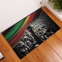 Make His-Herstories Rubber Doormat Black Power Hand and Pan-African Flag - Wonder Print Shop