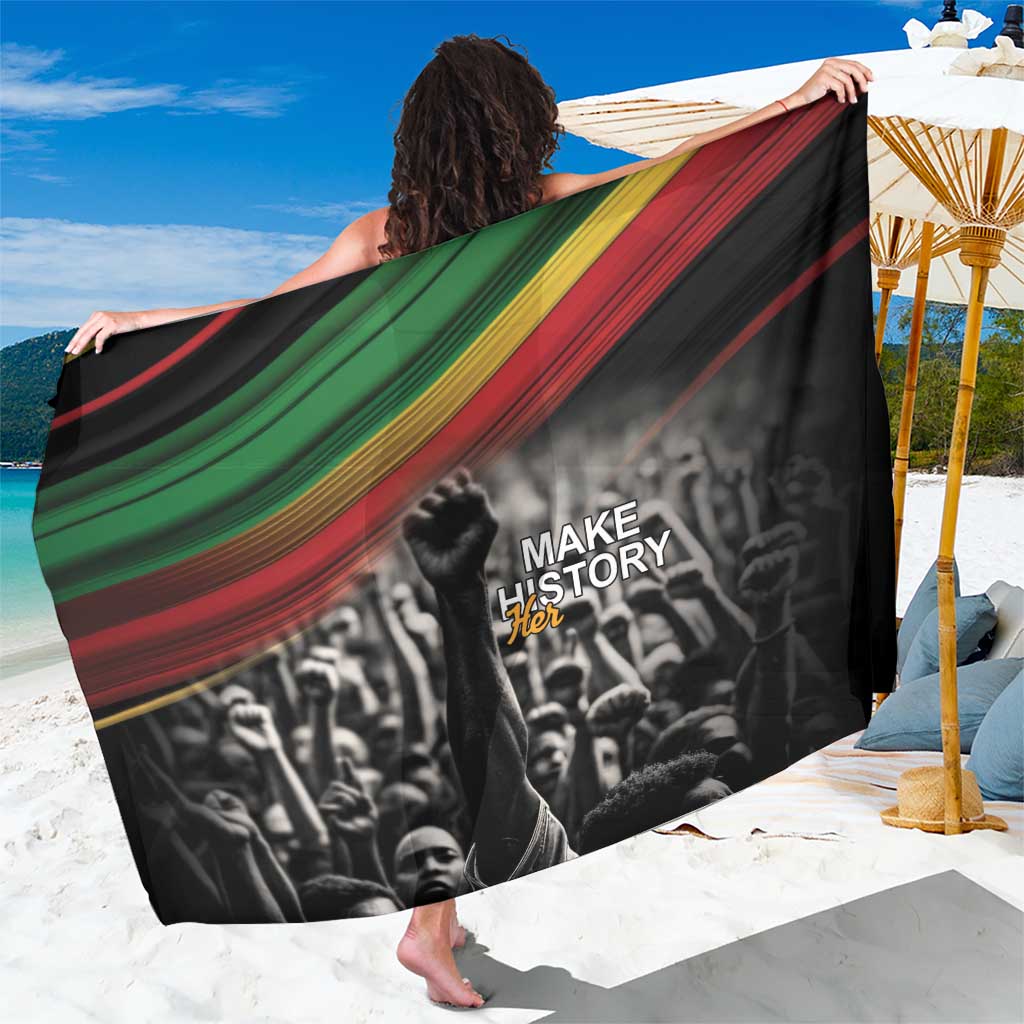 Make His-Herstories Sarong Black Power Hand and Pan-African Flag - Wonder Print Shop