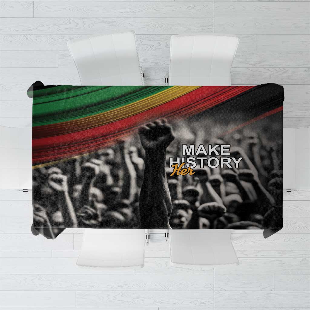 Make His-Herstories Tablecloth Black Power Hand and Pan-African Flag - Wonder Print Shop
