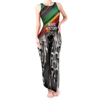 Make His-Herstories Tank Maxi Dress Black Power Hand and Pan-African Flag - Wonder Print Shop