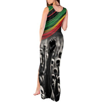Make His-Herstories Tank Maxi Dress Black Power Hand and Pan-African Flag - Wonder Print Shop