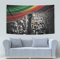 Make His-Herstories Tapestry Black Power Hand and Pan-African Flag - Wonder Print Shop