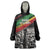 Make His-Herstories Wearable Blanket Hoodie Black Power Hand and Pan-African Flag - Wonder Print Shop