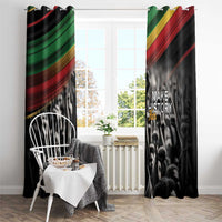 Make His-Herstories Window Curtain Black Power Hand and Pan-African Flag - Wonder Print Shop