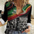 Make His-Herstories Women Casual Shirt Black Power Hand and Pan-African Flag - Wonder Print Shop