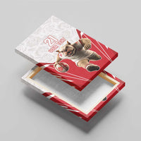 England Rugby Custom Canvas Wall Art English Bull Dog Mascot Sporty