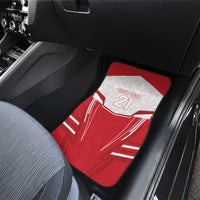 England Rugby Custom Car Mats English Bull Dog Mascot Sporty