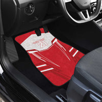 England Rugby Custom Car Mats English Bull Dog Mascot Sporty