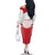 England Rugby Custom Family Matching Off The Shoulder Long Sleeve Dress and Hawaiian Shirt English Bull Dog Mascot Sporty