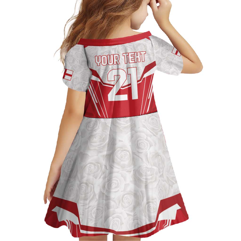 England Rugby Custom Family Matching Off Shoulder Maxi Dress and Hawaiian Shirt English Bull Dog Mascot Sporty