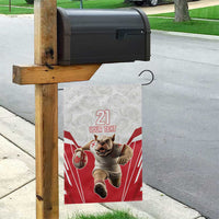 England Rugby Custom Garden Flag English Bull Dog Mascot Sporty