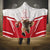 England Rugby Custom Hooded Blanket English Bull Dog Mascot Sporty